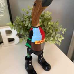 Harlequins Rugby - Hand-Painted Wooden Duck - 2025-2026 Design Approx. 25cm - thumbnail 2