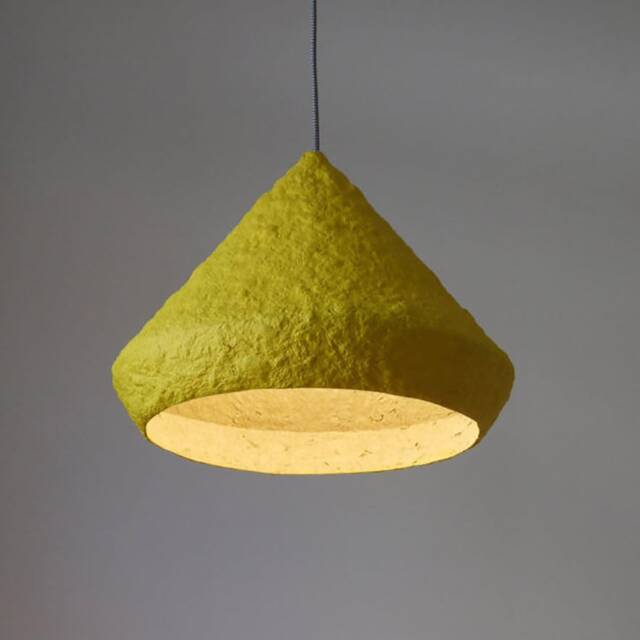 Modern Chandelier From Paper Mache, Industrial Lighting For Kitchen Island Mizuko I - image 1