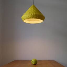 Modern Chandelier From Paper Mache, Industrial Lighting For Kitchen Island Mizuko I - thumbnail 2