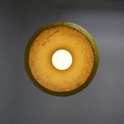 Modern Chandelier From Paper Mache, Industrial Lighting For Kitchen Island Mizuko I - thumbnail 3
