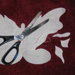 stained Glass Fan Lamp Tiger Butterfly PDF Instructions & Pattern - thumbnail 2