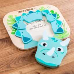 Personalised Dinosaur Wooden Puzzle Hidden Message Toy For Toddlers - Lc1059 - thumbnail 1