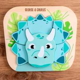 Personalised Dinosaur Wooden Puzzle Hidden Message Toy For Toddlers - Lc1059 - thumbnail 4