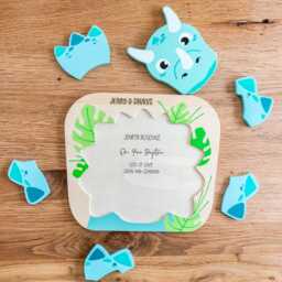 Personalised Dinosaur Wooden Puzzle Hidden Message Toy For Toddlers - Lc1059 - thumbnail 2
