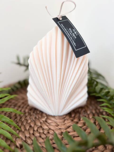 Scented Soy Candle, Fan Style Fragranced Cotton Wick Candles, Premium Fragranced Candles - image 1