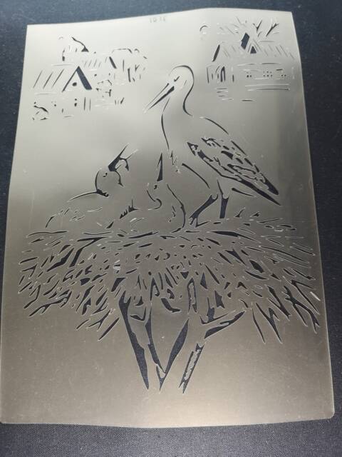 Bird Family Stencil, Flexible Reusable, 125Micron, Wall Decor, Home Decor, Furniture Painting, Card Making, Craft Stencil From Bitofeverythingbyb
