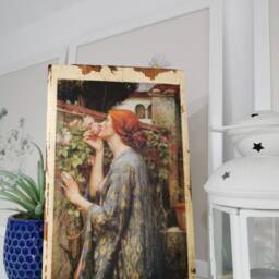 The Soul Of The Rose Wood Wall Art Gold Gilding, Pre-Raphaelite - Large - thumbnail 2