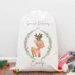 Personalised Christmas Sack, Eve Stocking, Bag, Father Christmas, Present Box - thumbnail 3