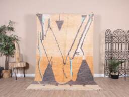 Authentic Moroccan Rug, Vintage Boujaad 5x9 Ft - thumbnail 1