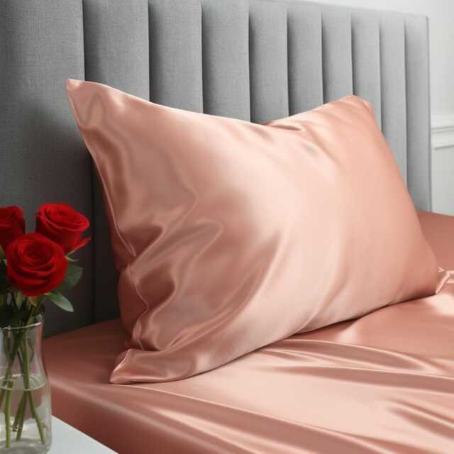 Wedding & Anniversary Gift Silk Pillowcase - 22 Momme Mulberry - Queen Envelope Closure - image 1