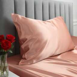 Wedding & Anniversary Gift Silk Pillowcase - 22 Momme Mulberry - Queen Envelope Closure - thumbnail 1