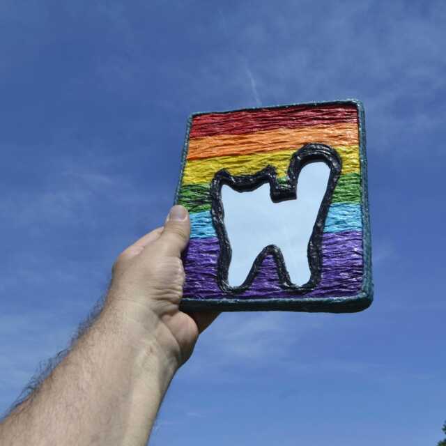 Small Rainbow Mirror, Decorative Wall Mirror, Memorial Cat Gifts, Remembrance, Black Lovers, Home Hanging Mirrors, Cats - image 1