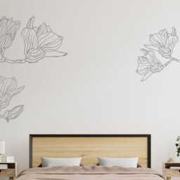 Sale Magnolia Flower Wall Decal - Home Decor X5 Pack - thumbnail 2