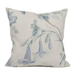 Colefax & Fowler - Datura Blue Subtle Demure Classic Floral Cushion Cover Handmade Throw Pillow Designer Home D??cor - thumbnail 2