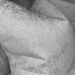 Luxurious White Cushion Cover With Silver Shimmer - Scatter Throw Pillow For Sofa Or Bed Diana - thumbnail 2