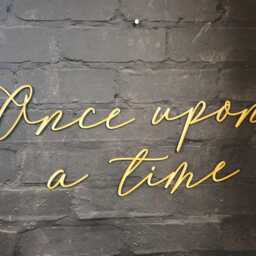 Once Upon A Time Wooden Wall Sign - Nursery Decor Fairytale Quote Kids Bedroom Script Reading Nook Art - thumbnail 2