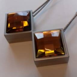 Magnetic Silver/Gold Crystal Curtain Holdback - 200mm Tieback, Pullback, Drapery Holder Tie Back - Pack Of 1 - thumbnail 2