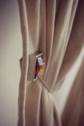 Magnetic Silver/Gold Crystal Curtain Holdback - 200mm Tieback, Pullback, Drapery Holder Tie Back - Pack Of 1 - thumbnail 4