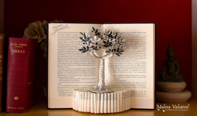 Book Paper Art Sculpture - Tree Of Life - image 1