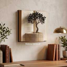 Book Paper Art Sculpture - Tree Of Life - thumbnail 4