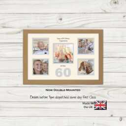 60Th Photo Frame Word Birthday Special Gift 5Sqbox-969D By Photos in A Word - thumbnail 1