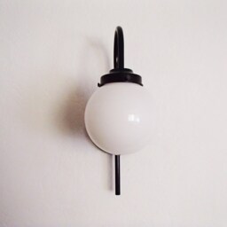 Modern Wall Sconce - Minimalist Contemporary Hallway Bathroom Lighting Arched Single Globe Entryway Ul Listed - thumbnail 3