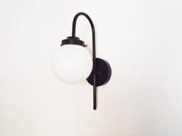 Modern Wall Sconce - Minimalist Contemporary Hallway Bathroom Lighting Arched Single Globe Entryway Ul Listed