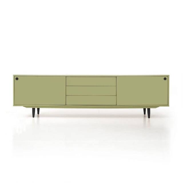 Vinyl Record Storage - Cabinet Player Stand Medium Sideboard Solid Wood Table Livlo N-S02 - image 1