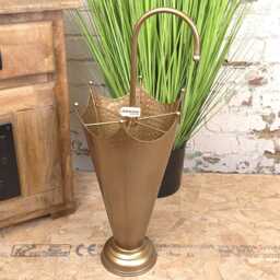 Firana Antique Gold Umbrella Stand