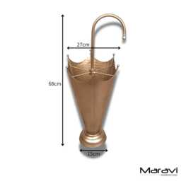 Firana Antique Gold Umbrella Stand - thumbnail 4