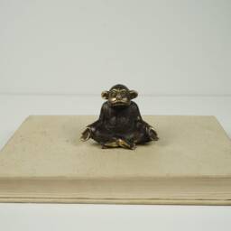 Monkey Meditation Yoga Statue, 2 - thumbnail 4