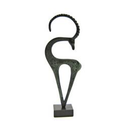 Bronze Ibex, Greek Art, Sculpture , Ancient Greece Metal Animal 10 Inches Height Civiliization - thumbnail 2