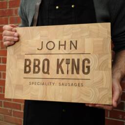 Bbq King Personalised Hanging Slate Plaque Father's Day Gift For Barbecue Enthusiast Of The Grill Wall D??cor Grandad Birthday Gifts - thumbnail 3