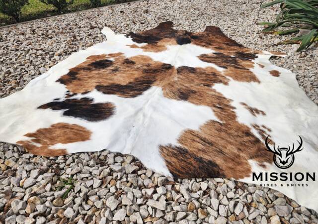 Tricolor Large Cowhide Rug Cowhide Tapis Peau De Vache Cow Hide - image 1