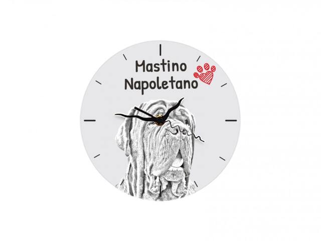 Neapolitan Mastiff, Free Standing Mdf Floor Clock With An Image Of A Dog - image 1