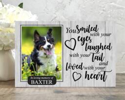 Memorial Photo Block, Dog Memorial, Pet Frame, Plaque, Picture Cat