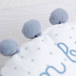 Personalised Cushion Newborn Baby Boy Gift Blue Elephant Dream Big Little One Customised Pillow Present Godson Grandson 30cm - thumbnail 3