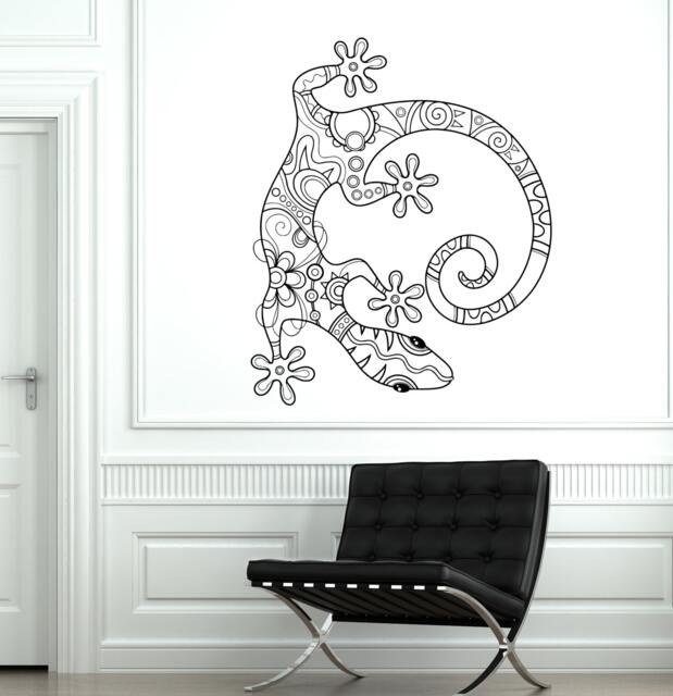 Wall Vinyl Lizard Gecko Animal Ornament Mural Decal Sticker 1737Dz - image 1