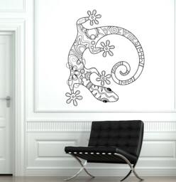 Wall Vinyl Lizard Gecko Animal Ornament Mural Decal Sticker 1737Dz - thumbnail 1