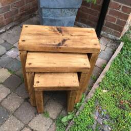 Rustic Nest Of Tables - thumbnail 4