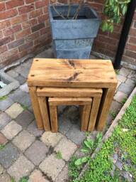 Rustic Nest Of Tables - thumbnail 1
