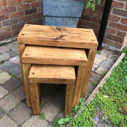 Rustic Nest Of Tables - thumbnail 3