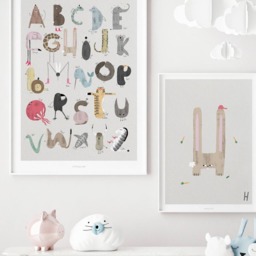 Poster Mural/Abc Kids H Poster, Animal Alphabet, Letters, Children's Room Wall Decoration Room, Art Print, As A Gift - thumbnail 3