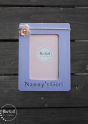 Personalized Nanny Picture Frame - Hand-Painted Custom Wood Photo - thumbnail 1