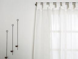 Linen Curtain-White Curtain -Linen Panels-Sheer - Width 67'' - 170cm X Custom Length - thumbnail 1