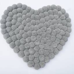 Carpet Pompoms Heart Home Bedroom Room Child Gift Decoration - thumbnail 2