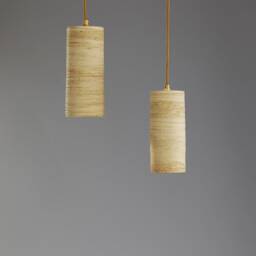 Hanging Ceiling Light, Minimalist Pendant Ceramic Lighting Fixture, Mid Century Modern Decor, Contemporary Lake House Decor - thumbnail 3