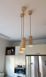 Hanging Ceiling Light, Minimalist Pendant Ceramic Lighting Fixture, Mid Century Modern Decor, Contemporary Lake House Decor