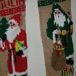 Personalized Hand Knitted Christmas Stocking - thumbnail 2