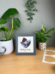 Father's Day Gift, Personalised Family Photo Frame, Desk Picture Daddy & Me, We Love You Dad, Daddy's Girl, I Pops